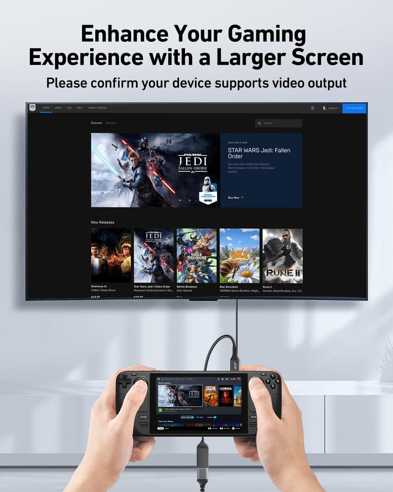 acer USB-C to HDMI Adapter 4K@60Hz, Thunderbolt 3/4 to HDMI Adapter, Type C HDMI Converter, Compatible with MacBook Pro/Air, iPhone 16 15 Pro/Max, iPad Pro/Air, Surface, Dell XPS, Chromebook, Black 1