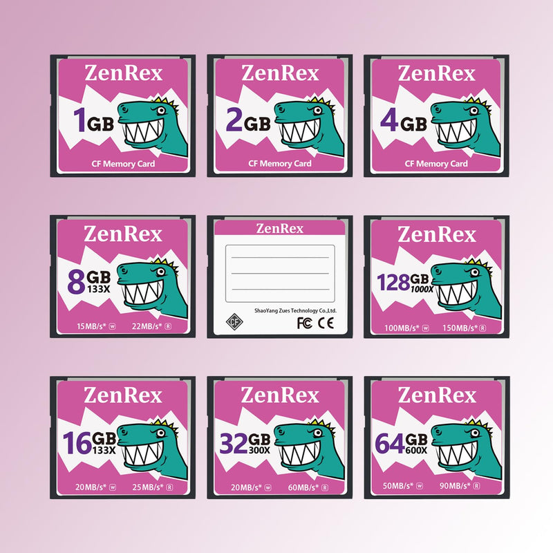 ZenRex 8GB CompactFlash Memory Card CF Card UDMA High Speed for Camere