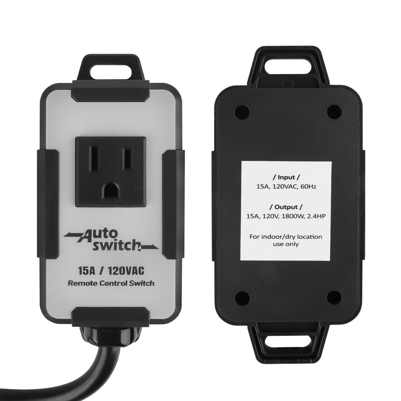 O'SKOOL 120V Wireless Remote Control Dust Collector Starter Outlet Switch (Battery Included), PTA09 One Channel