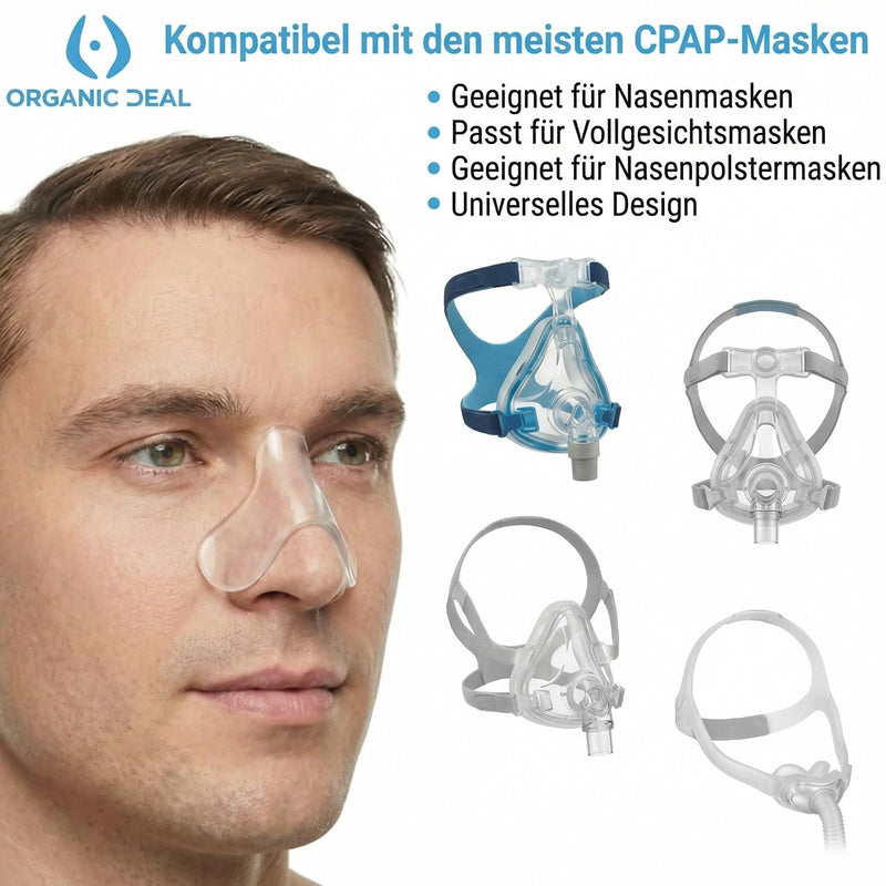 Cpap Pillow and Nose Pad for Sleep Mask - Pack of 5 | Against pressure points and red spots - soft gel pads for nose bridge - reusable and can be cut to size for a perfect fit 5 pieces (pack of 5)