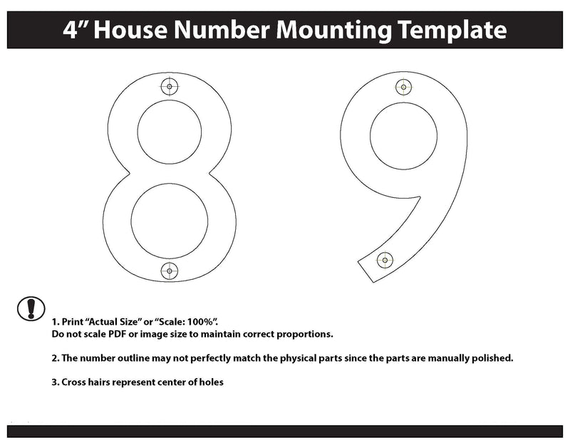 Architectural Mailboxes 3582SN-8 Satin Nickel 4 in. Brass Floating House Number, 8 (Pack of 2) 1 Count (Pack of 2)