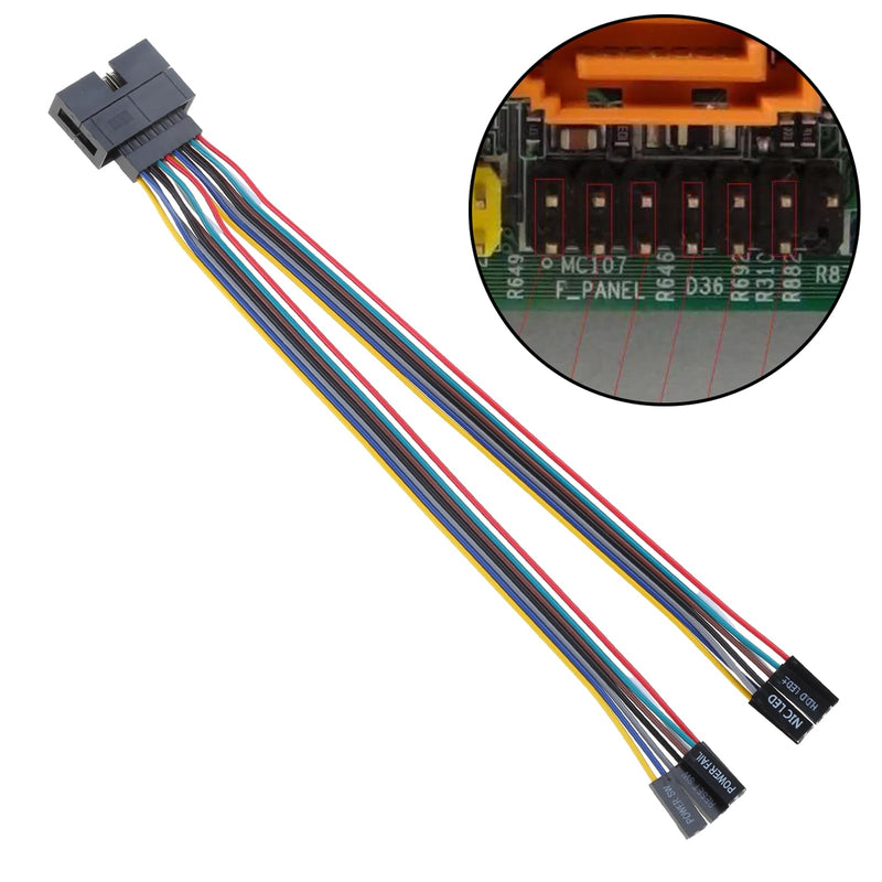 Supermicro Panel Switches Cable Switches Adapter Jumper Line Server Chassis Adapter Cable Front Panel Connector Adapter for Different Models of Computer Case