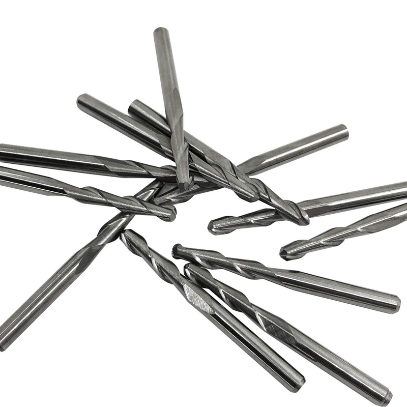 Afunta Ball End Mill 3.175mm 2mm Cutting Diameter Tungsten Steel 17mm Groove Length Pack of 12