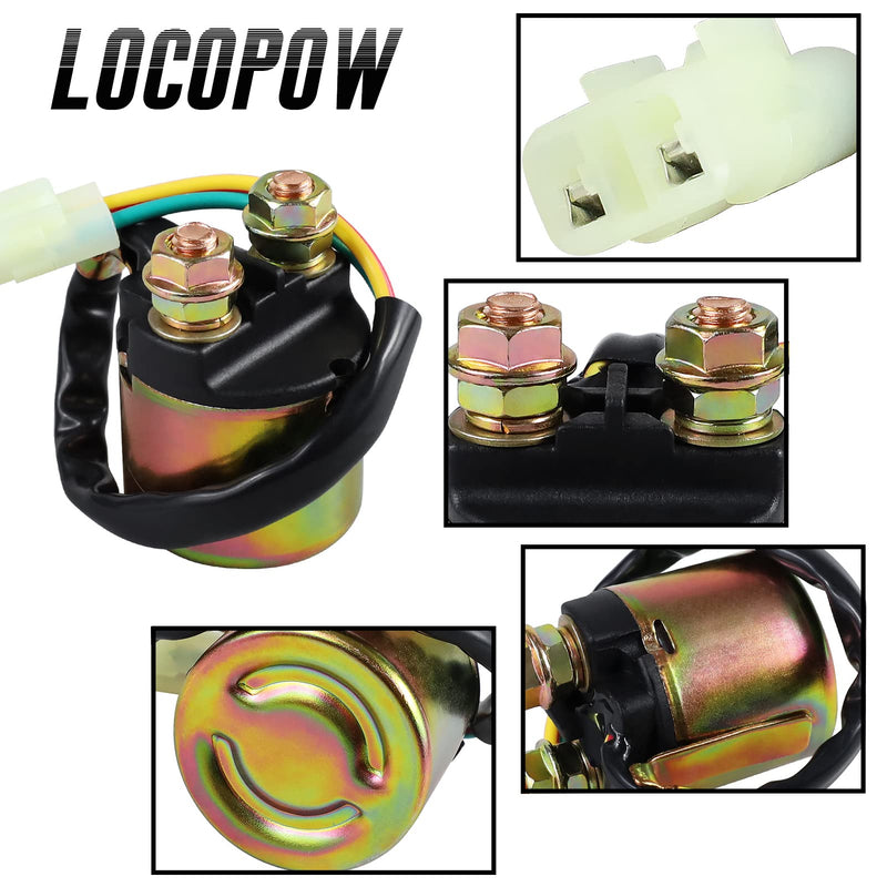 TRX350 Starter Solenoid Relay for Honda Rancher 350 400 ATV 4x4 Foreman 400 450 500 Foreman Rubicon 500 FourTrax 200 FourTrax Foreman 400 Pioneer 700 Rincon 650 680 Sportrax 450 Sportrax 90
