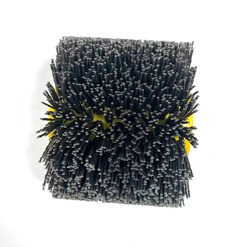 JVJ nylon brush polishing grit #80 wire drawing wheel brush polishing brush for satin finishing machine sanding brush bristle brush grit brush 80 grit