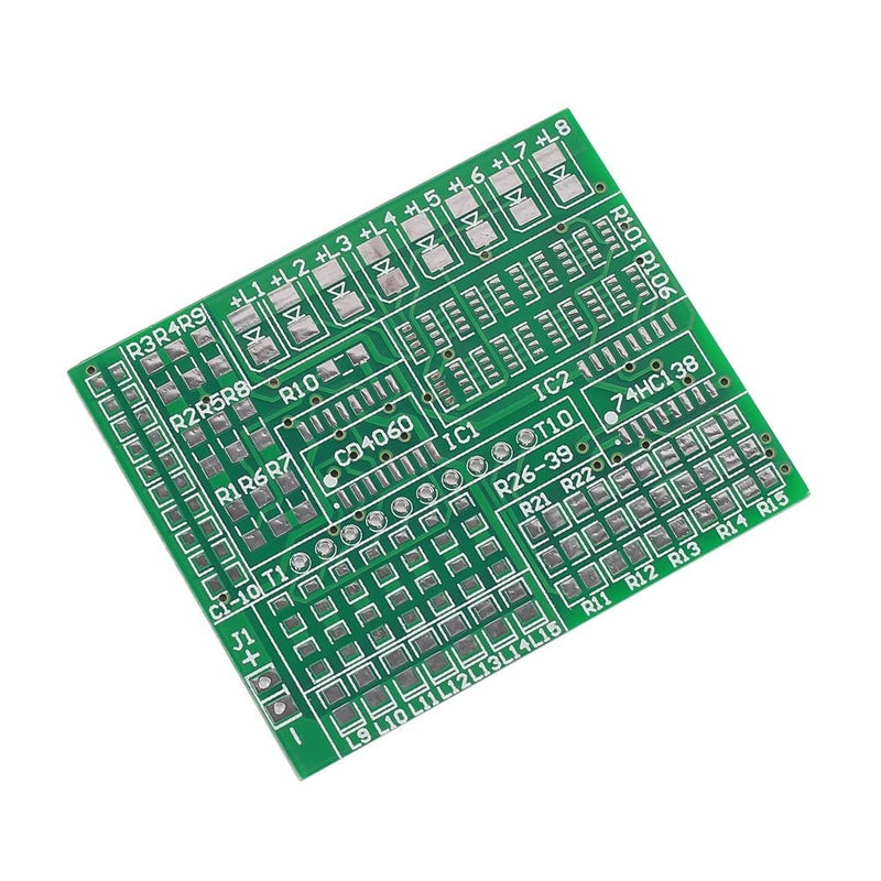 RGB LED flashing controller DIY kit, DC 4V-6V SMD soldering practice board, SMD component welding practice electronics suite for practicing soldering