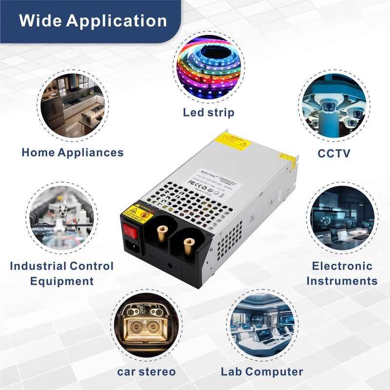 BOSYTRO switching power supply 24V 41A 1000W power supply transformer power supply transformer 230v to 24v power supply SMPS for LED strips, CCTV, radio, camera, laboratory power supply