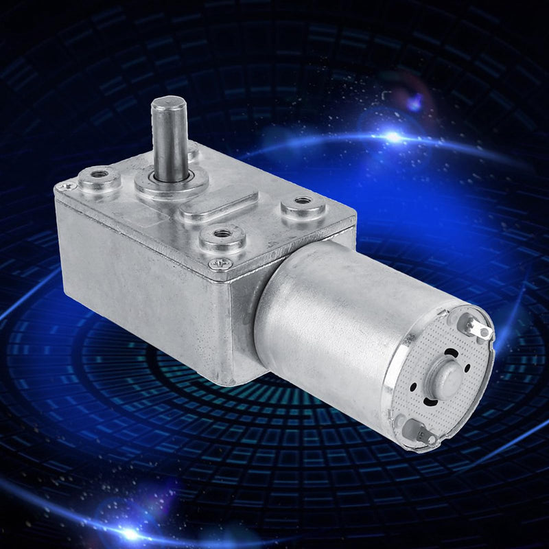 Electric Drive Motor, Switchable High Torque Worm Gear Motor DC 12V Reduction Motor CW/CCW for Window, Door Opener, Miniature Winch(5RPM) 5RPM