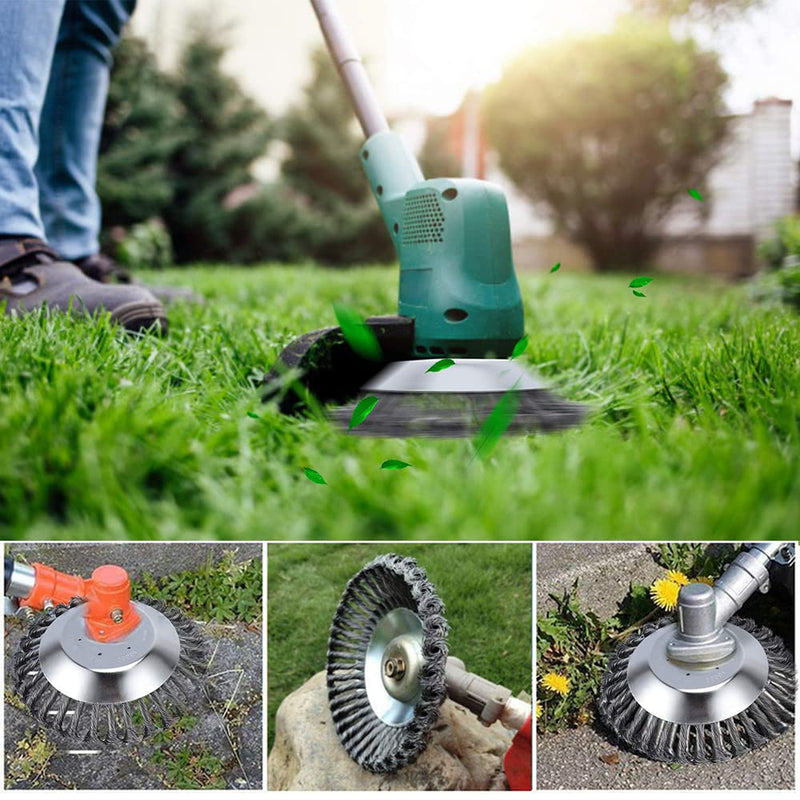 MEZHEN weed brush professional weed brush brush cutter steel wire cutting head cone wire brushes weed joint brush for brush cutter weed trimmer