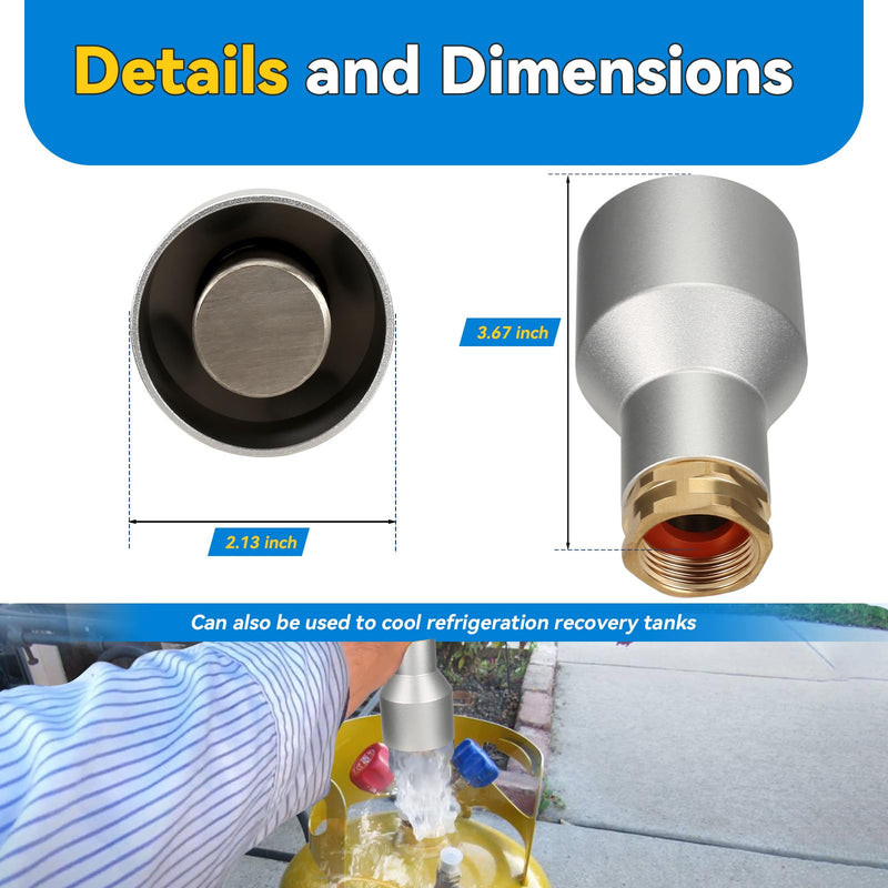 Magnetic Compressor Cooler, High Powered Magnetic Water Dispenser for Cooling Compressor, Cooling Overheated Compressor Quickly with Connecting Garden Hose Water
