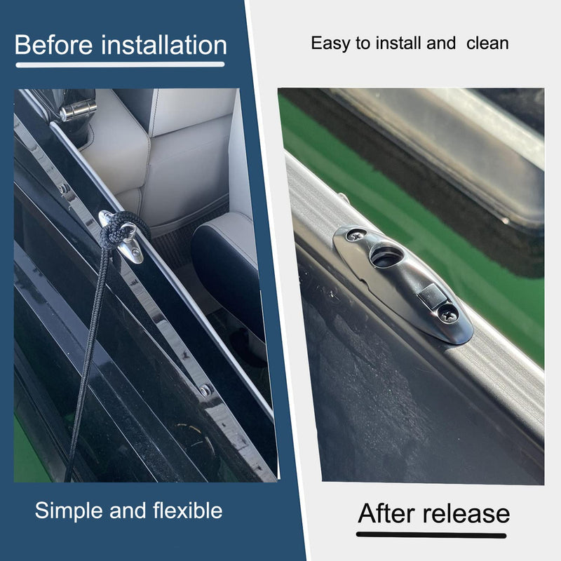 Quick Release Fender Hanger 316 Stainless Steel Fender Hangers,Marine Fender Hanger use for Pontoon Boat,Boat Top Hinges,Swivel Side Mount Hinge,Quick Release Hinge Pack of 2