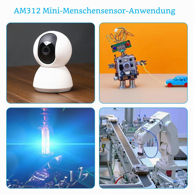 AM312 IR Sensor Module RUIZHI Pack of 5 AS312 Miniature Human Infrared Sensor Module 3~12V Low Power Consumption Used in Auto Sensing Circuits