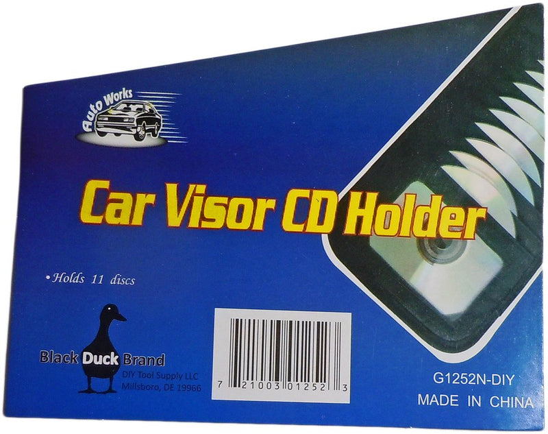 1 X Car Auto Truck Sun Visor 11 CD or DVD Holder Organizer Holder Case