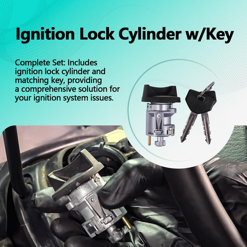 Ignition Lock Cylinder with Key Compatible with 1998 1999 2000 2001 2002 Ram 1500 2500 3500 Truck Dodge Viper Replaces 5003845AA US255L 926061 5003893AA