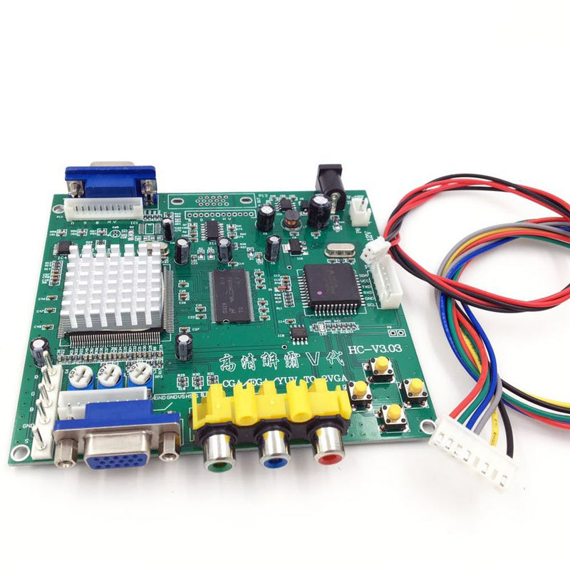 BLEE Arcade Game RGB CGA EGA YUV to VGA HD Video Converter Board 1 VGA Single Output for CRT LCD PDP Monitor