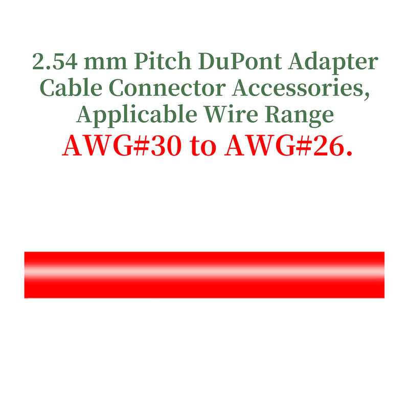 Pzsmocn 100 sets Dupont 2.54 mm pitch 1-pin plug adapter cable connector accessories. 200 pieces 2.54 mm pitch Dupont 1-pin plug housing female socket terminal, crimping pins kit. 1-Pin Female Single Row