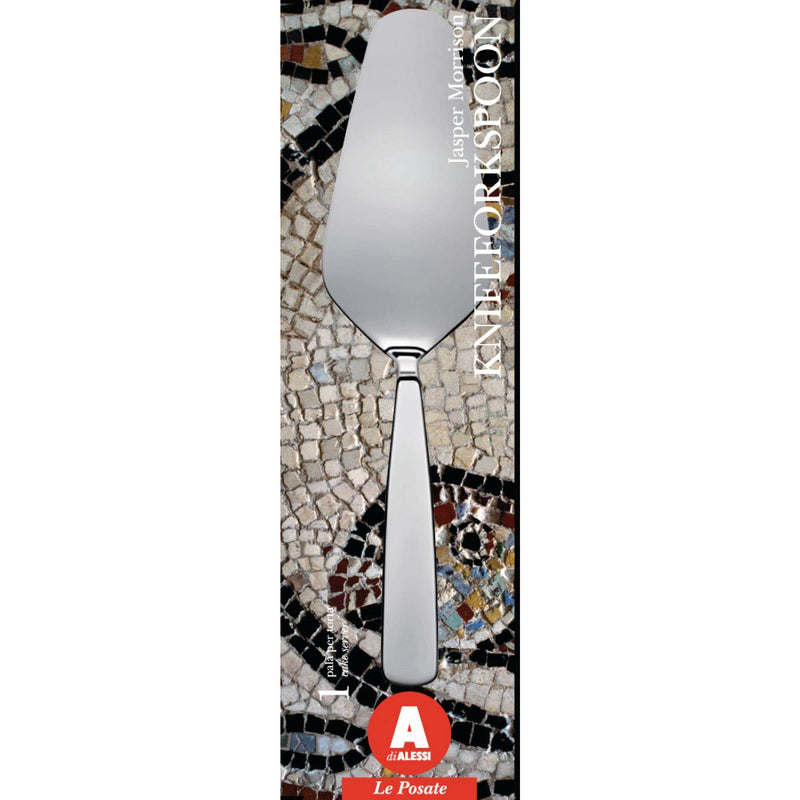 A Di Alessi "Knifeforkspoon" 10-1/4-Inch Cake Server, Mirror Polish
