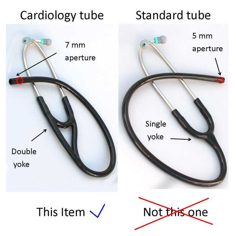 Tubing Compatible with Littmann (r) Master Cardiology (r) and Cardiology III (r) Stethoscope TUBING - 7mm Binaurals T7 Blue 7