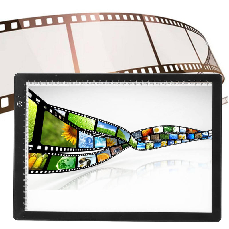 Slide Viewer Light Box for Slide Negative Film Scanning, 3 Brightness Backlight, APP Editing, Ultra Thin Soft Light Box Scanner LED Slide Scanner with USB Powered