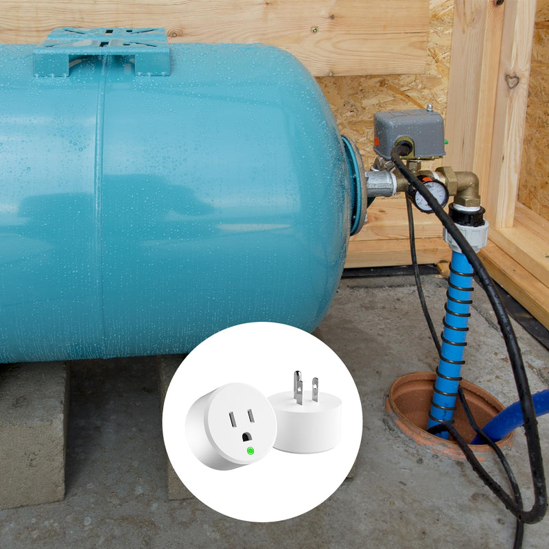 Thermostatically Controlled Outlet - On at 32°F/Off at 50 °F, Thermostat Plug Outlet, No Need to Close Manually, for Chicken Water Coop Heater Heated Water Bowl Bird Bath Deicer Roof Cable (4 Pcs) White 4Pcs