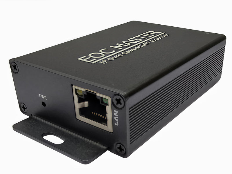 IP Extender Over Coax Kit, BNC UTP to 10/100Base-TX LAN Port Ethernet Extender Set Over Coaxial Cable (EoC) for IP Security CCTV Cameras,Up to 1640FT (POE300)