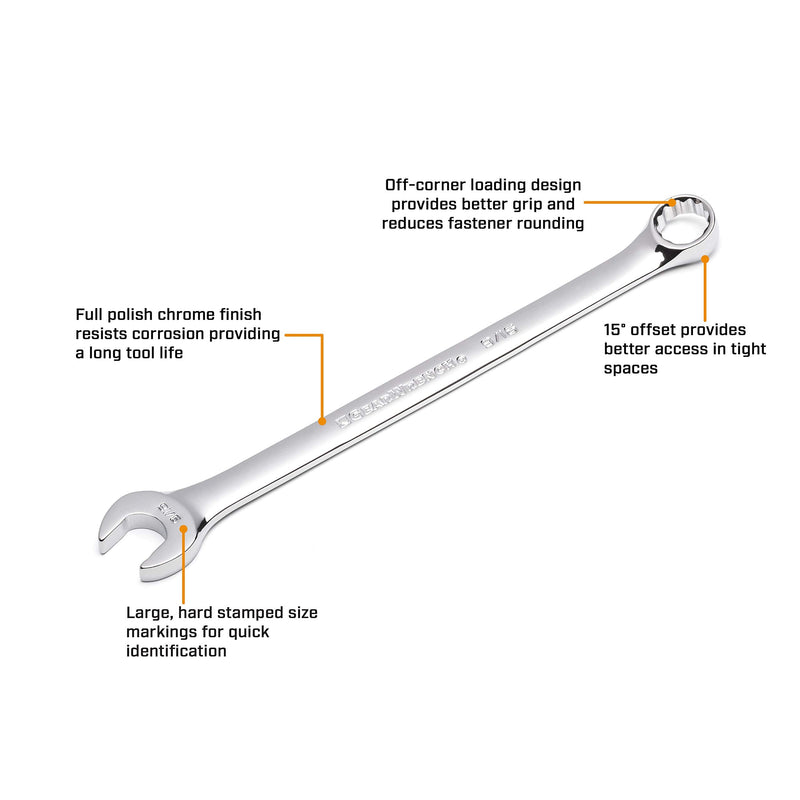 GEARWRENCH 1-3/16" Long Pattern Combination Wrench, 12 Point - 81815