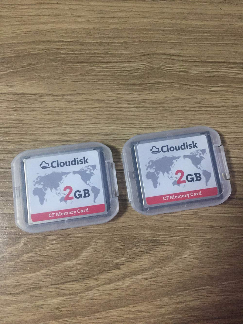Pack of 2 Compact Flash Card 2GB CF 2.0 Card Performance for DSLR Camera,Vintage Digital Camera and Industry Equipment(2GB)