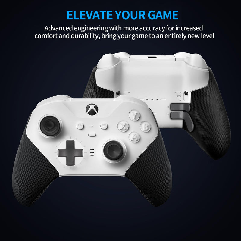 Elite Controller Paddles - OEM Metal Stainless Steel Replacement Parts Accessories with 1 D Pad for Xbox Elite Series 2 & 1 and Core Controller Gray