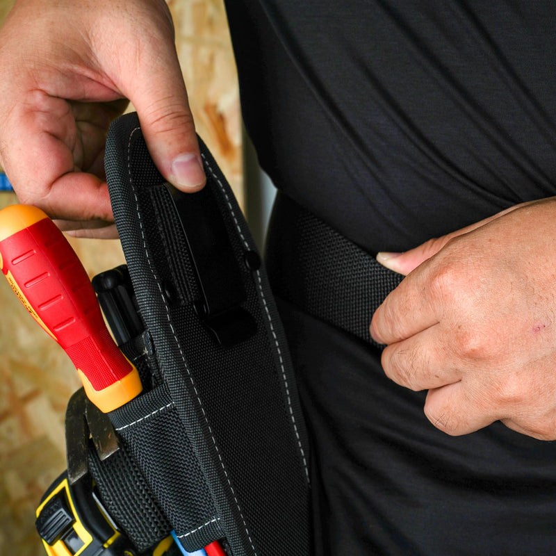 Small Tool Pouch with Belt Clip,Small Tool Holder Pouch, Min Work Organizer Tool Holster and Knife Holder 2 PACK