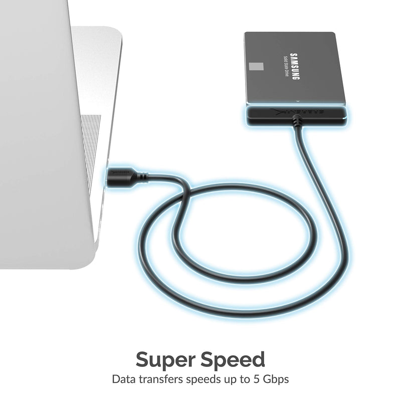 USB 3.0 4 Bay 2.5” Hard Drive/SSD Docking Station with Fan + USB 3.0 to SSD / 2.5 Inch SATA I/II/III Hard Drive Adapter