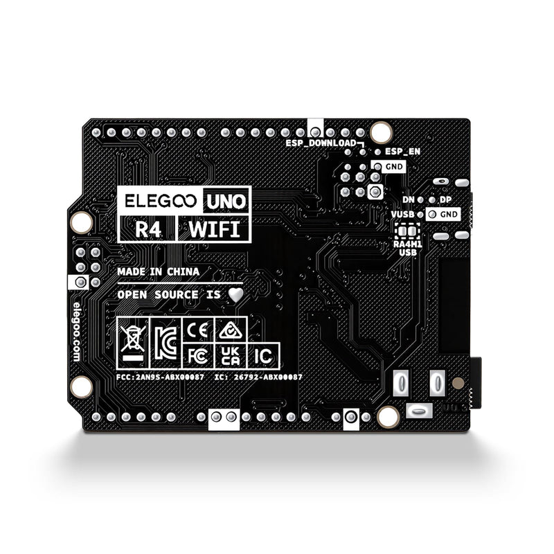 ELEGOO UNO R4 WiFi Super Starter Kit Compatible with Arduino for Beginners | 48 MHz processor, over 200 high-quality components, STEM programming kit, online tutorials, suitable for students and makers