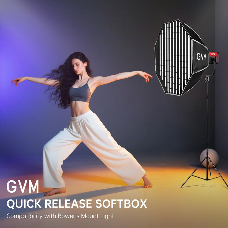 GVM Lighting Soft Boxes Bowens Mount with Honeycomb Grid, Speedlight Umbrella Softbox Foldable with Carrying Bag for Studio Photography Speedlite Flash