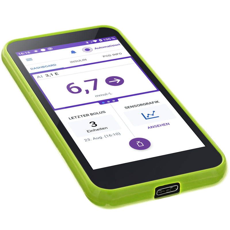 Case TPU for Omnipod 5 Protective Cover, Tpu Green, Slim