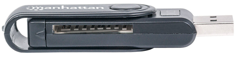 Manhattan Mini Multi-Card Reader/Writer, SuperSpeed USB 3.0, External Card Reader & Writer, 24-in-1, Mobile USB-A Mini, USB 3.0, 24-in-1