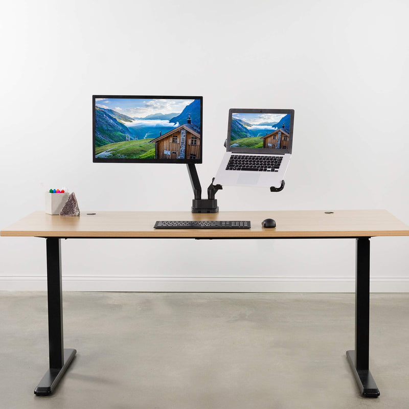 VIVO Adjustable 11 to 17 inch Laptop Holder Only for VESA Compatible Monitor Arms, Notebook Adapter for VESA Monitor Mounts up to 100x100mm Stand-LAP4