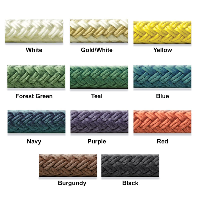 Seachoice Double-Braid Nylon Fender Line, 1/4 In. X 6 Ft., Blue One Size 1/4 In. X 6 Ft.