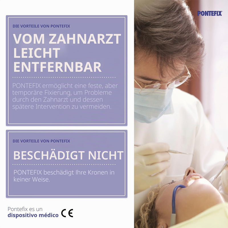Dental Tooth Cement - Attaches Bridges, Crowns and Pin Teeth, Do It Yourself