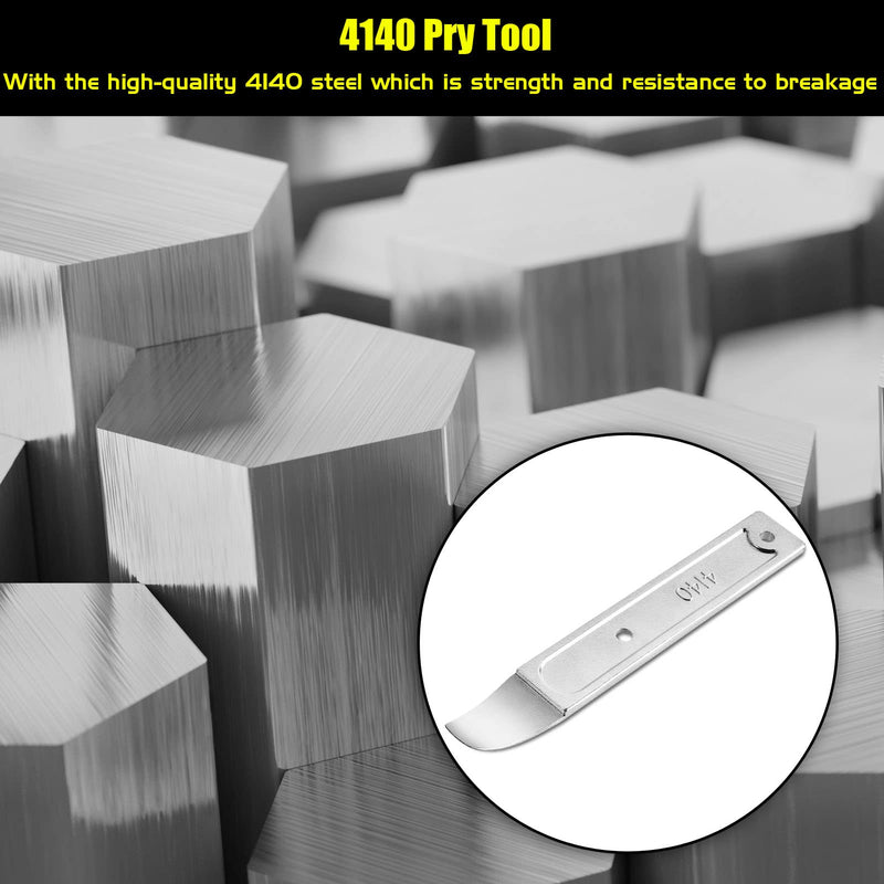 4140 Pry Tool, Pry Bar Trim Removal Tool Pry Tool, Pocket Mini Pry Bar, Door Panel Removal Tool, Removing Auto Trim Interior and Exterior Parts for Planes 1 Pack