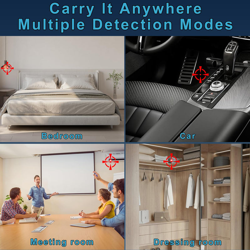 Hidden Camera Detectors - Camera Detector - Anti Spy Camera Detector - Car GPS Tracker Detector Bug Detector & Portable Camera Finder Hidden Device Detector for Car,Home,Hotel,Office,Travel,Bathroom