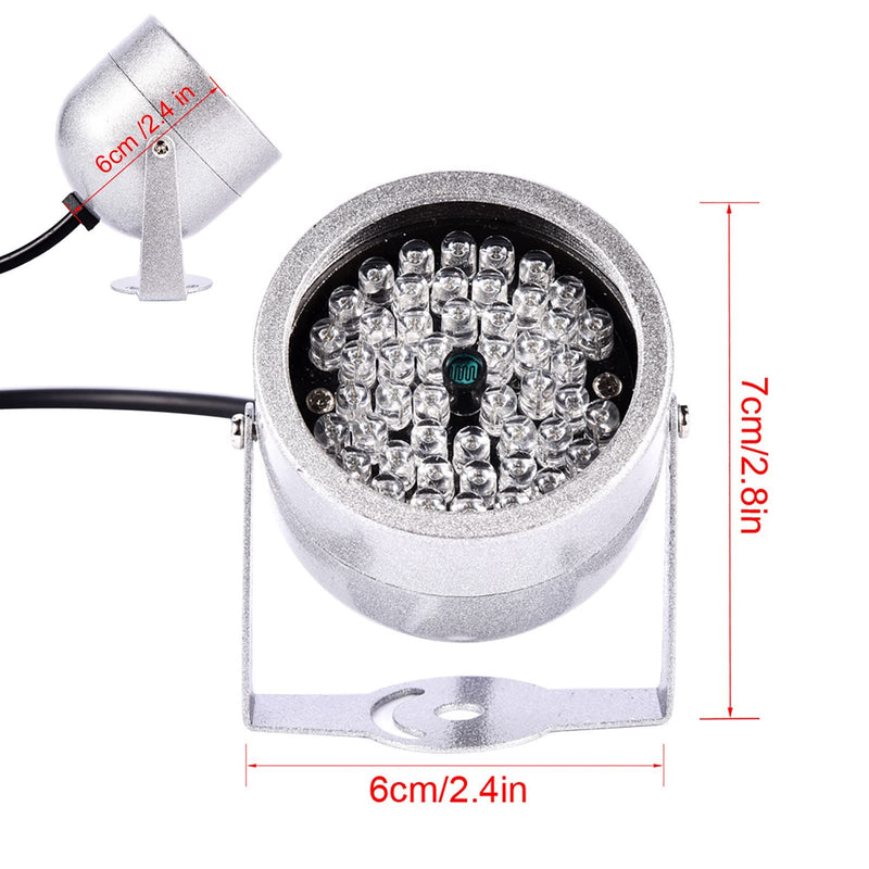 IR Lights for Security Cameras, 48 LED IR Light Illuminator Smart Security Camera Outdoor Night Vision IR Floodlight for Indoor CCTV