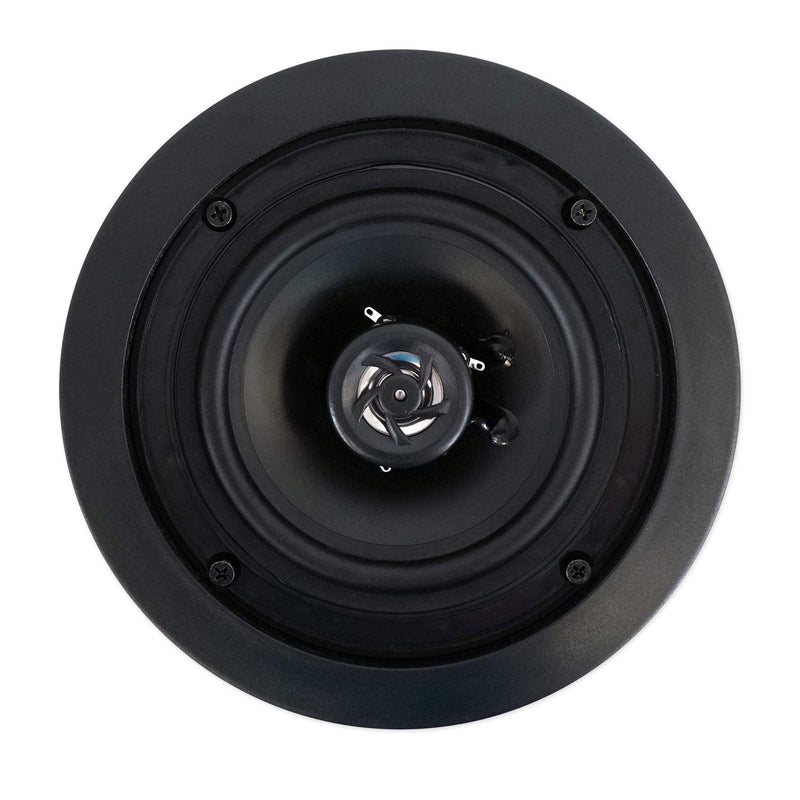 Rockville Pair CC525T Black 5.25" Commercial 70v Ceiling Speakers, 2-Way Audio, Aimable Tweeter, Paintable Grill, for Restaurants/Bars/Cafes