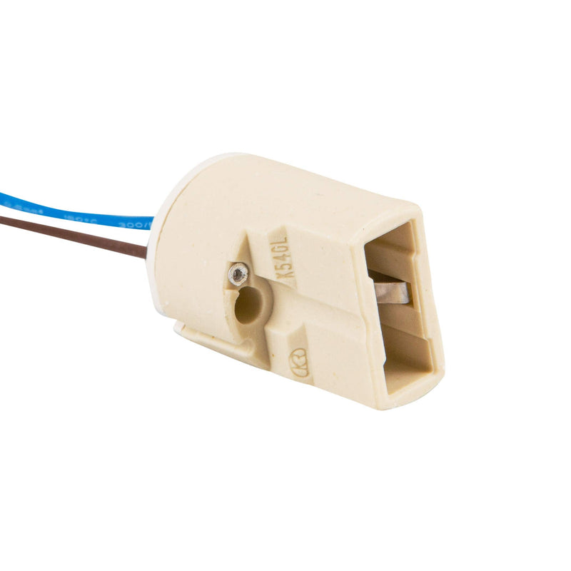 Mextronic lamp base G9 10 pieces socket G9 BASE G9 - narrow design high-voltage ceramic 190-230V halogen socket G9