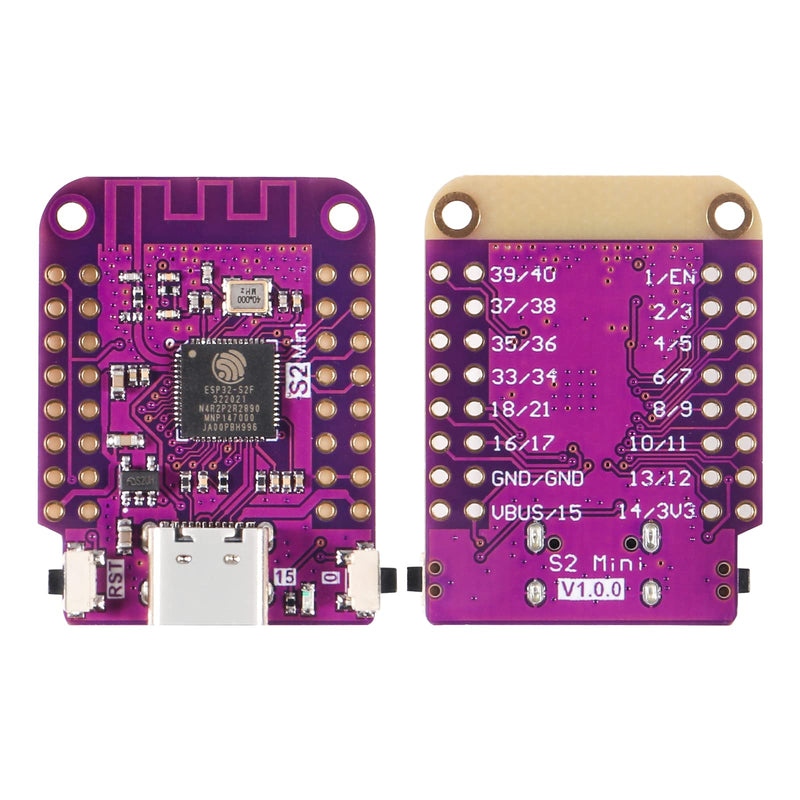 Alinan 6pcs ESP32 S2 Mini V1.0.0 WiFi IOT Board Based ESP32-S2FN4R2 ESP32-S2 4MB Flash 2MB PSRAM MicroPython