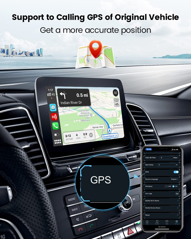Carlinkit 3.0 Wireless CarPlay Adapter USB for Factory Wired CarPlay Cars (Model Year: 2015 to 2025), Wireless CarPlay Dongle Convert Wired to Wireless CarPlay
