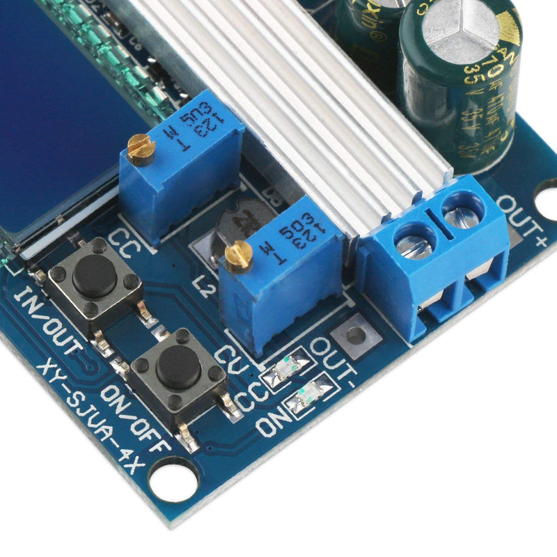 ARCELI Buck Boost Converter Display, Buck Boost Board DC 5.5-30V 12V to DC 0.5-30V 5V 24V Adjustable Constant Current Voltage Step UP Down Voltage Regulator 3A 35W Power Supply Module