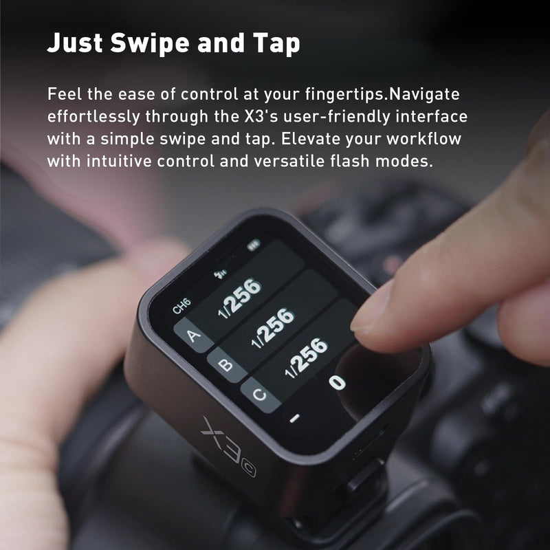 Godox X3-N TTL Wireless Flash Trigger for Nikon Camera, OLED Touchscreen Flash Transmitter,Built-in Lithium Battery Support Quick Charge(Godox Xpro-N/XProII-N Upgrade Version)