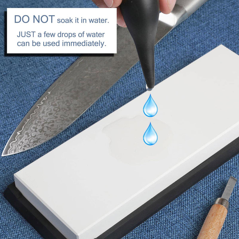 Premium Glass Sharpening Stone, Professional Whetstone, Glass Stone 15,000 Grit, SET-E