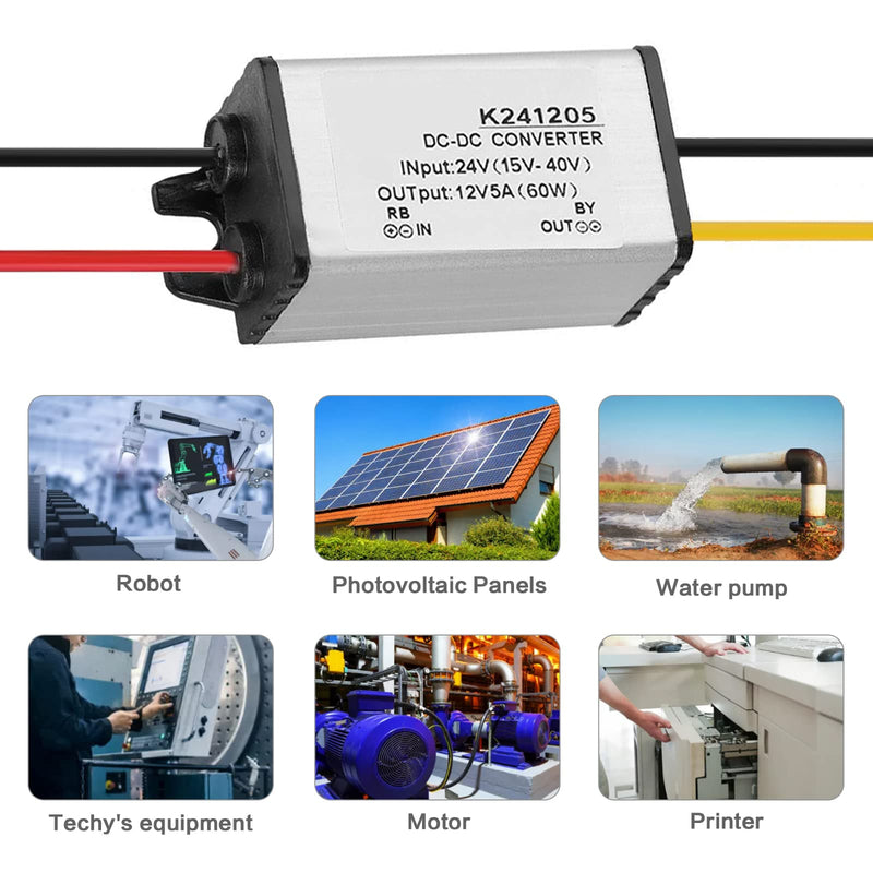 Jadeshay power supply voltage converter DC-DC converter converter 24 V to 12 V high efficiency power supply inverter 5 A