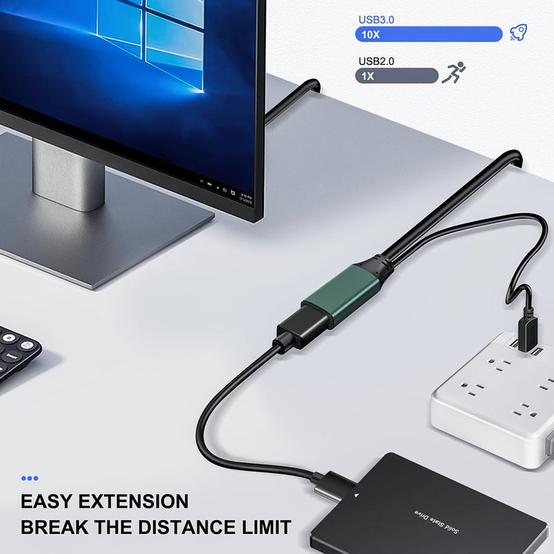 Kumiho 50FT USB 3.0 Extension Cable with Extension Chipsets Signal Booster Active Type A Male to A Female for PlayStation, Xbox, Keyboard, Mouse, USB Flash Drive, Printer, Camera and More