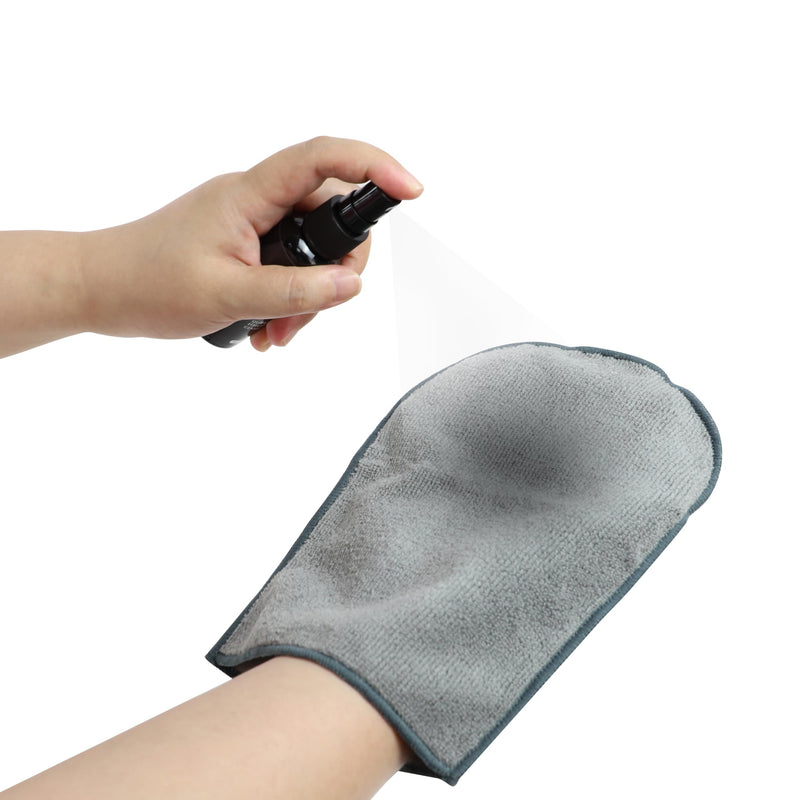 Premium CD Cleaner Cloth Kit - Compact Disc CD-DVD Cleaning Fluid and Microfiber Towel Anti-Static Glove Set
